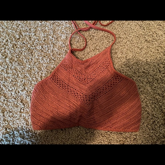 Other - Burnt Orange High Neck Bikini Top